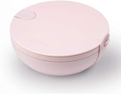 W&P Porter Ceramic Bowl Lunch Container w/ Protective Non-slip Exterior, Blush 1 Liter | Lid & Sn... | Amazon (US)