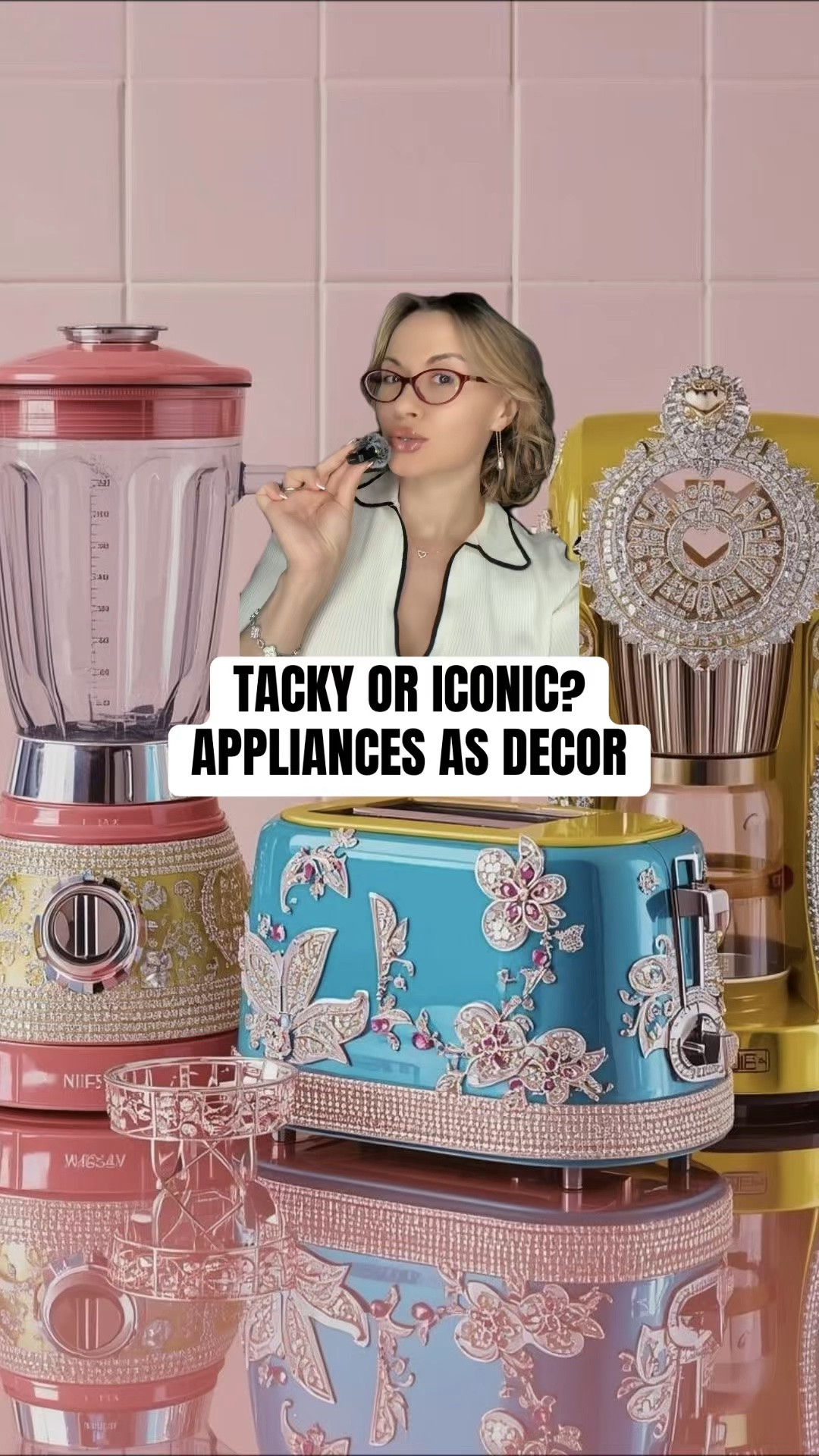 Tacky or Iconic? APPLIANCES AS DECOR ✨ #dolcegabbana #smeg #retro #maximalist #glamdecor

#LTKHome #LTKmomlife