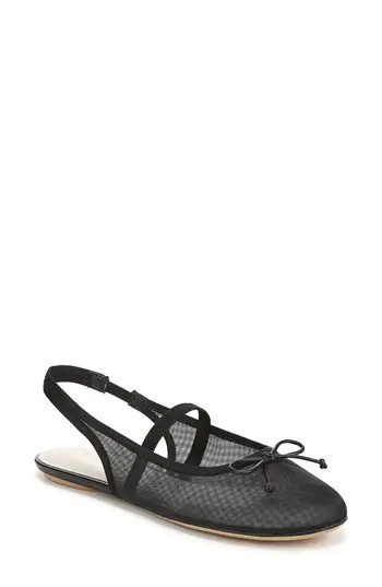 Franco Sarto Chara Slingback Flat in Black at Nordstrom Rack, Size 9.5 | Nordstrom Rack