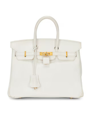 FWRD Renew Hermes Epsom Birkin 25 Handbag in White from Revolve.com | Revolve Clothing (Global)