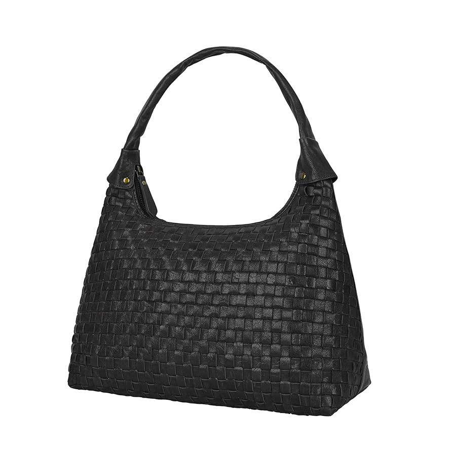 ANTONIO VALERIA Allison Braided Leather Tote Bag for Women | Amazon (US)