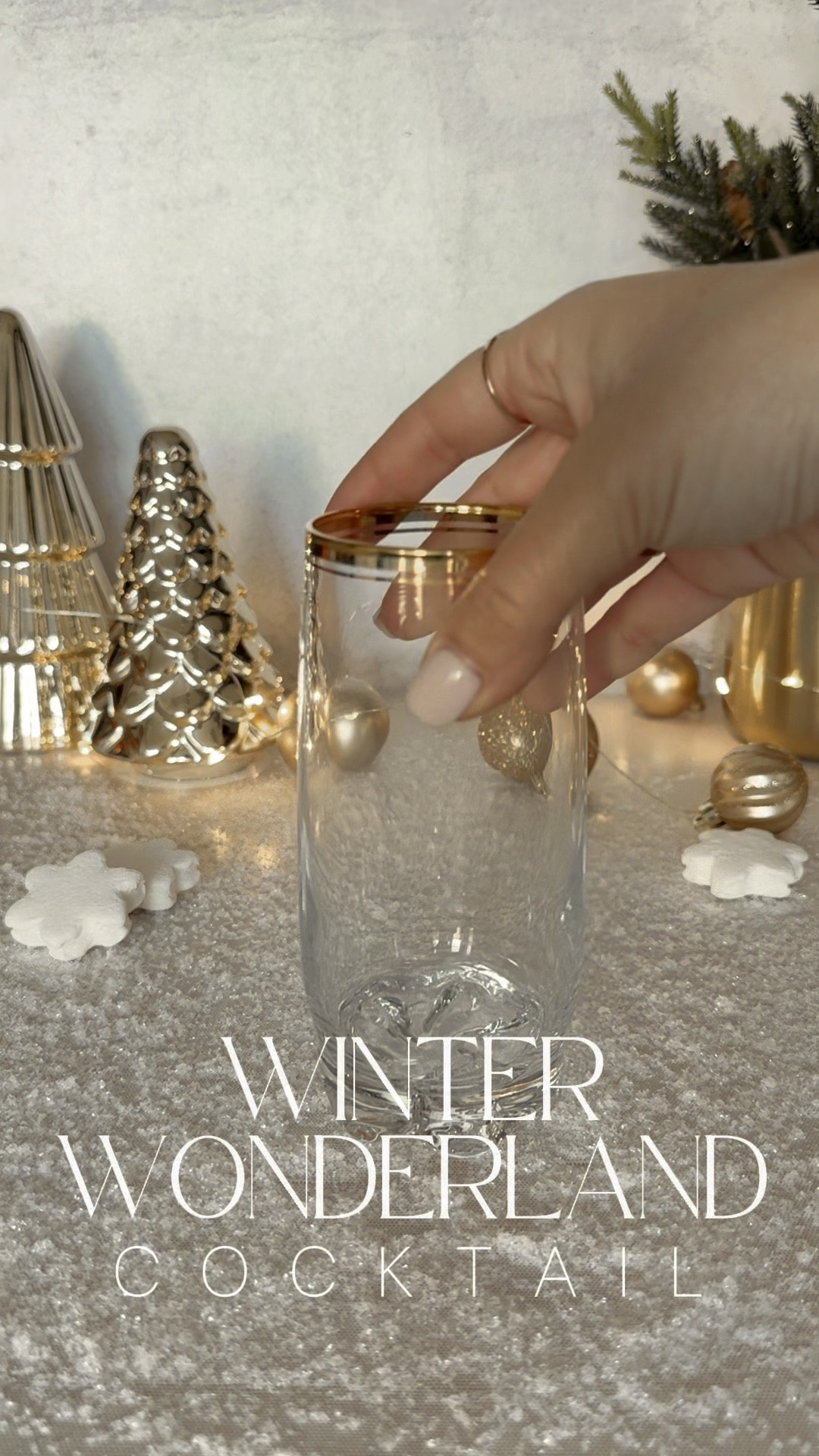 Winter Wonderland cocktail! Detail over on IG! #ltkhome #cocktails #wintercocktail #xmasparty #ltkseasonal 

#LTKVideo #LTKparties #LTKHoliday