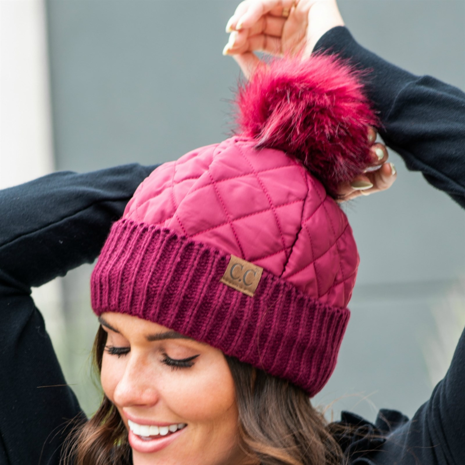 CC Quilted Pom Beanie | Jane