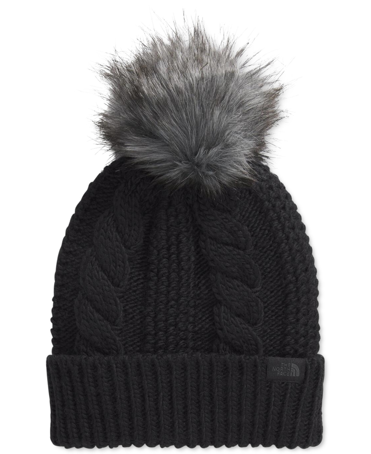 The North Face Women's Oh Mega Faux-Fur Pom Beanie - TNF BLACK | Macy's