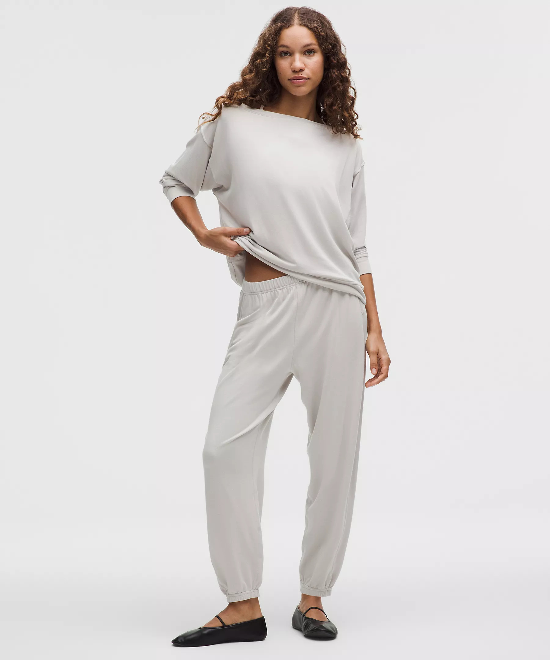 BeCalm Oversized Boatneck Long-Sleeve Shirt | Lululemon (US)