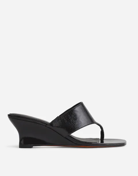 The Deanna Thong Wedge Sandal | Madewell