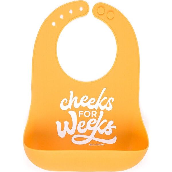 Cheeks for Weeks Wonder Bib, Orange - Bella Tunno Nursing & Feeding | Maisonette | Maisonette
