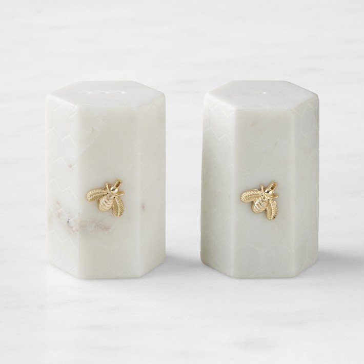 Honeycomb Salt & Pepper Shakers | Williams-Sonoma