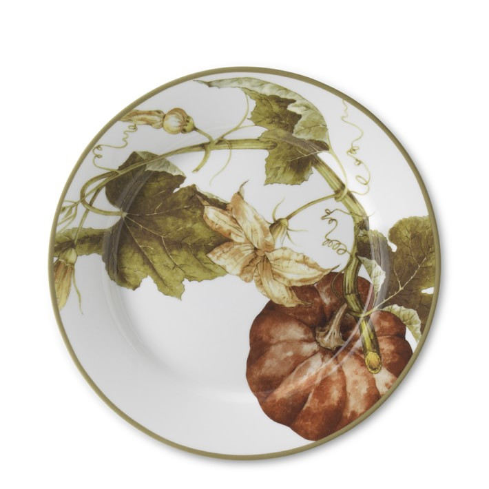 Botanical Pumpkin Salad Plates, Set of 4 | Williams-Sonoma