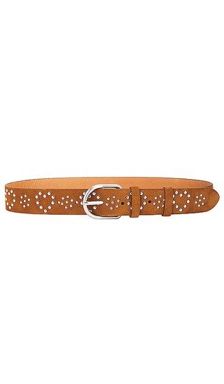 Beckett Studded Belt in Cacao & Silver | Revolve Clothing (Global)