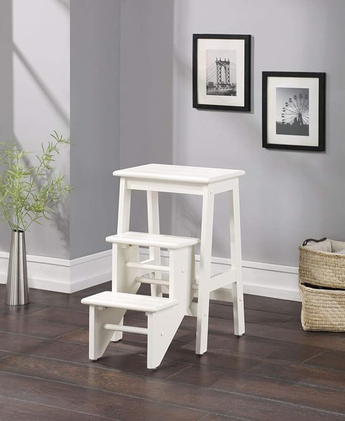 Boraam Step Stool, 24-Inch, White | Amazon (US)