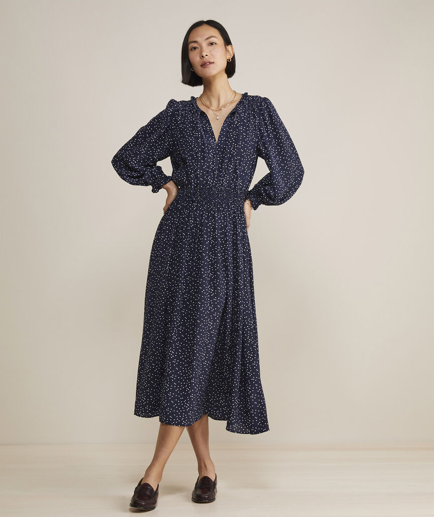 Scattered Dot Maxi Dress | vineyard vines