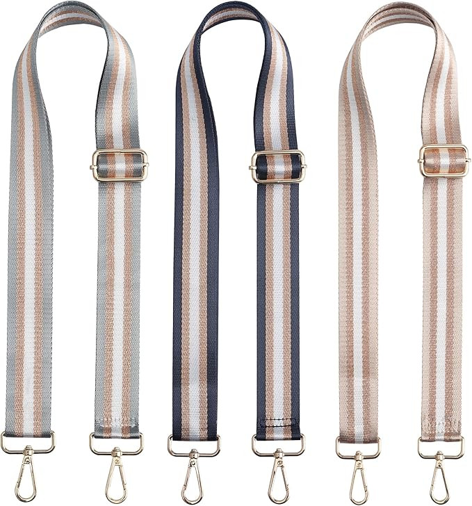 3 Pack Purse Strap Replacement Crossbody Adjustable Wide Guitar Strap for Purses Shoulder Canvas ... | Amazon (US)