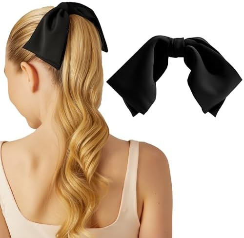 Kitsch Oversized Hair Bows for Women - Recycled Polyester Material | Stylish and Elegant | Cute H... | Amazon (US)