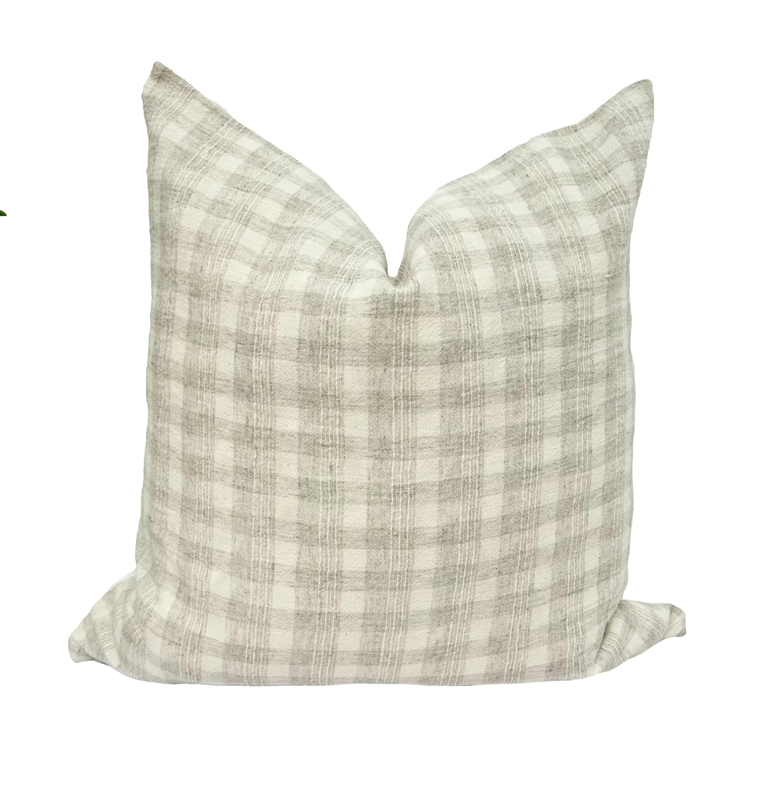 Generic Decorative Woven Stripe Pillow Cover in Ivory and Beige for Home Decor/Design, Throw Pill... | Amazon (US)