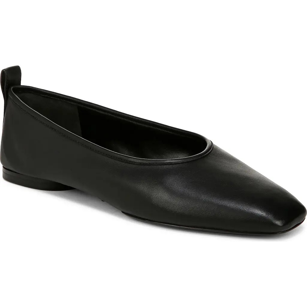 Vince Vivian Ballet Flat in Black at Nordstrom, Size 9.5 | Nordstrom