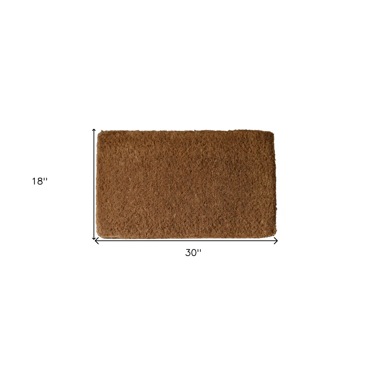 18" X 30" Brown Coir Outdoor Door Mat | Wayfair North America