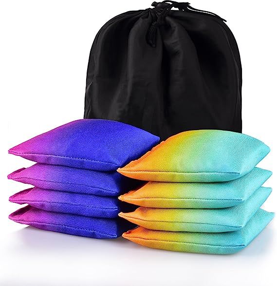 YAADUO Set of 8 Regulation Cornhole Bags, Duck Cloth Double Stiched - Standard Corn Hole Bean Bag... | Amazon (US)