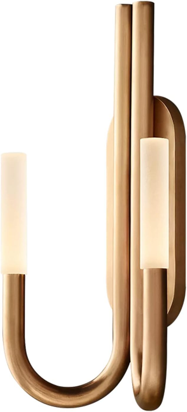 MARURY American Style Full Copper Villa Living Room Wall Light Modern Minimalist Fabric Restauran... | Amazon (US)