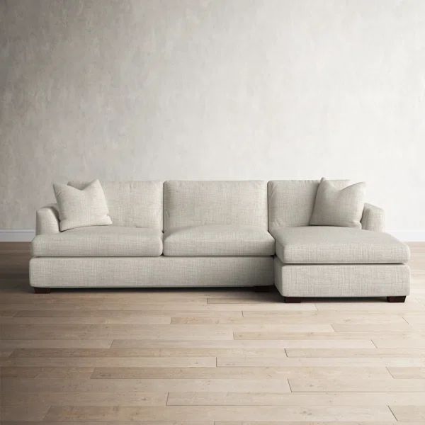 Lazar 128" Wide Right Hand Facing Sofa & Chaise | Wayfair North America