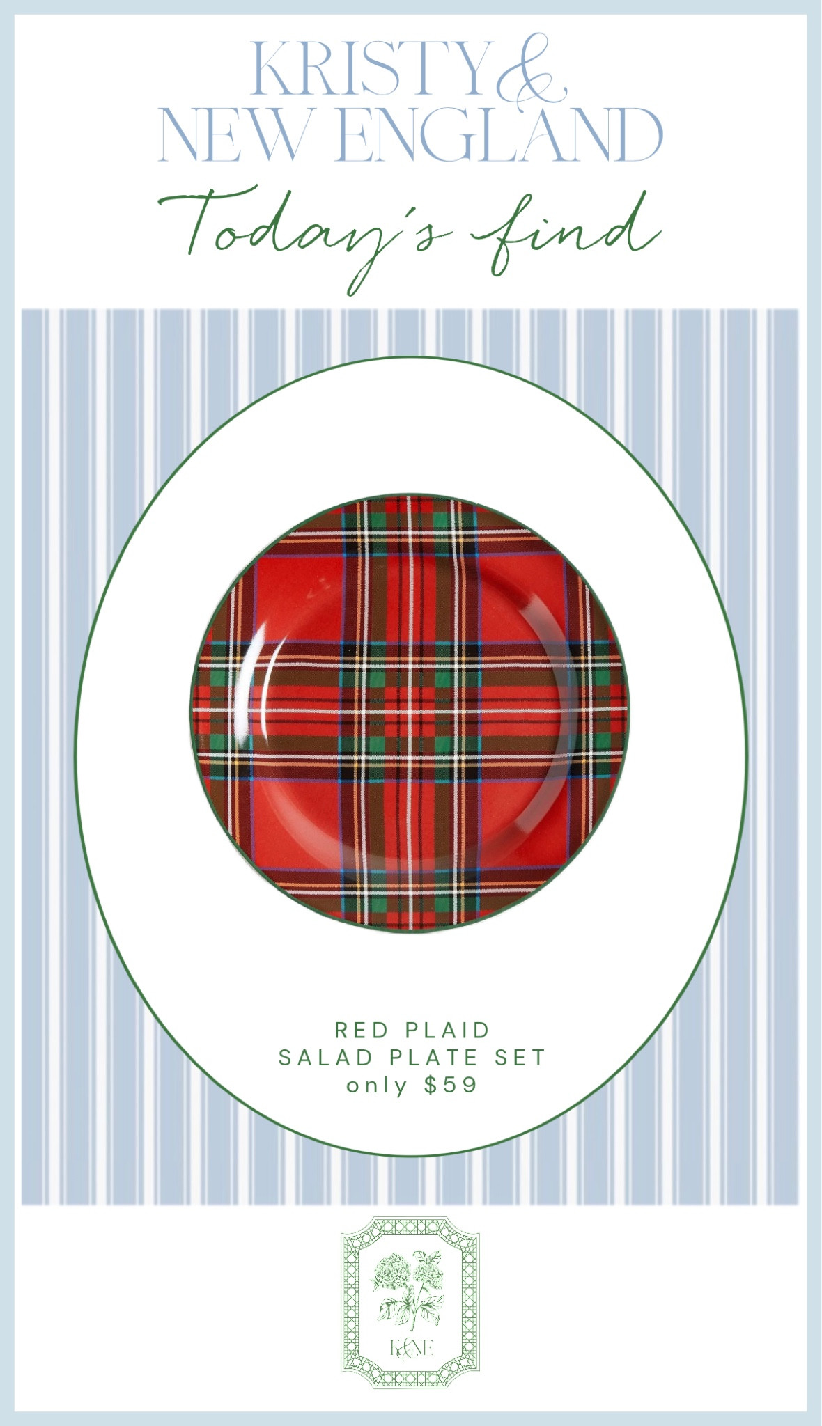 Red tartan dinner plates, salad plates, & table top collection. 

#LTKSeasonal #LTKfindsunder100 #LTKHoliday
