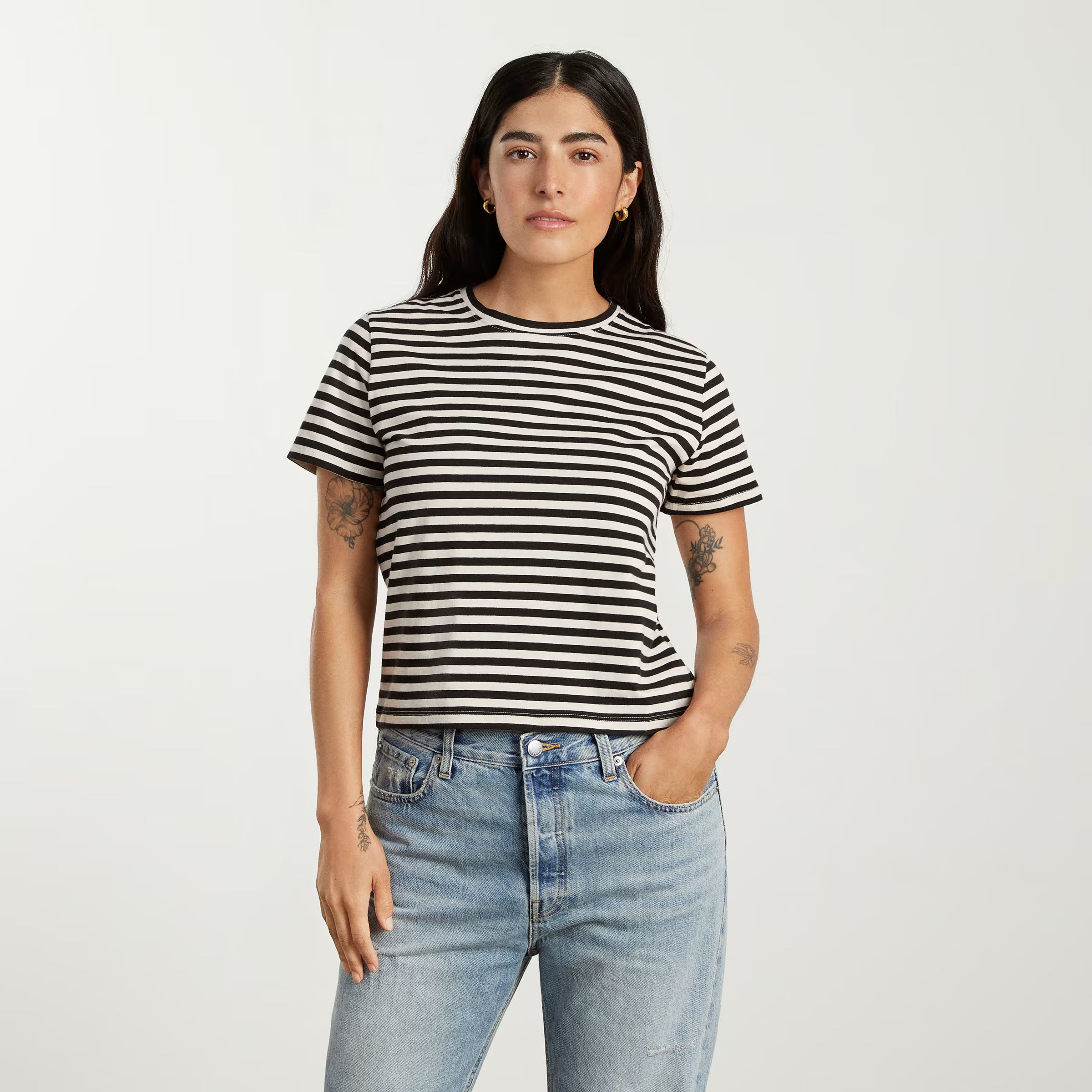 The Organic Cotton Box-Cut Tee | Everlane