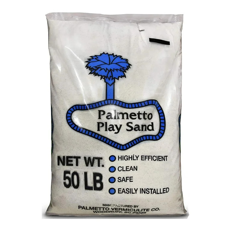 Palmetto Natural Play Sand for Sand Box And Play Areas, 50 Pound, Creme - Walmart.com | Walmart (US)