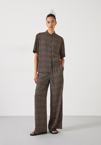 Layla Print Tie Waist Trousers | Hush UK