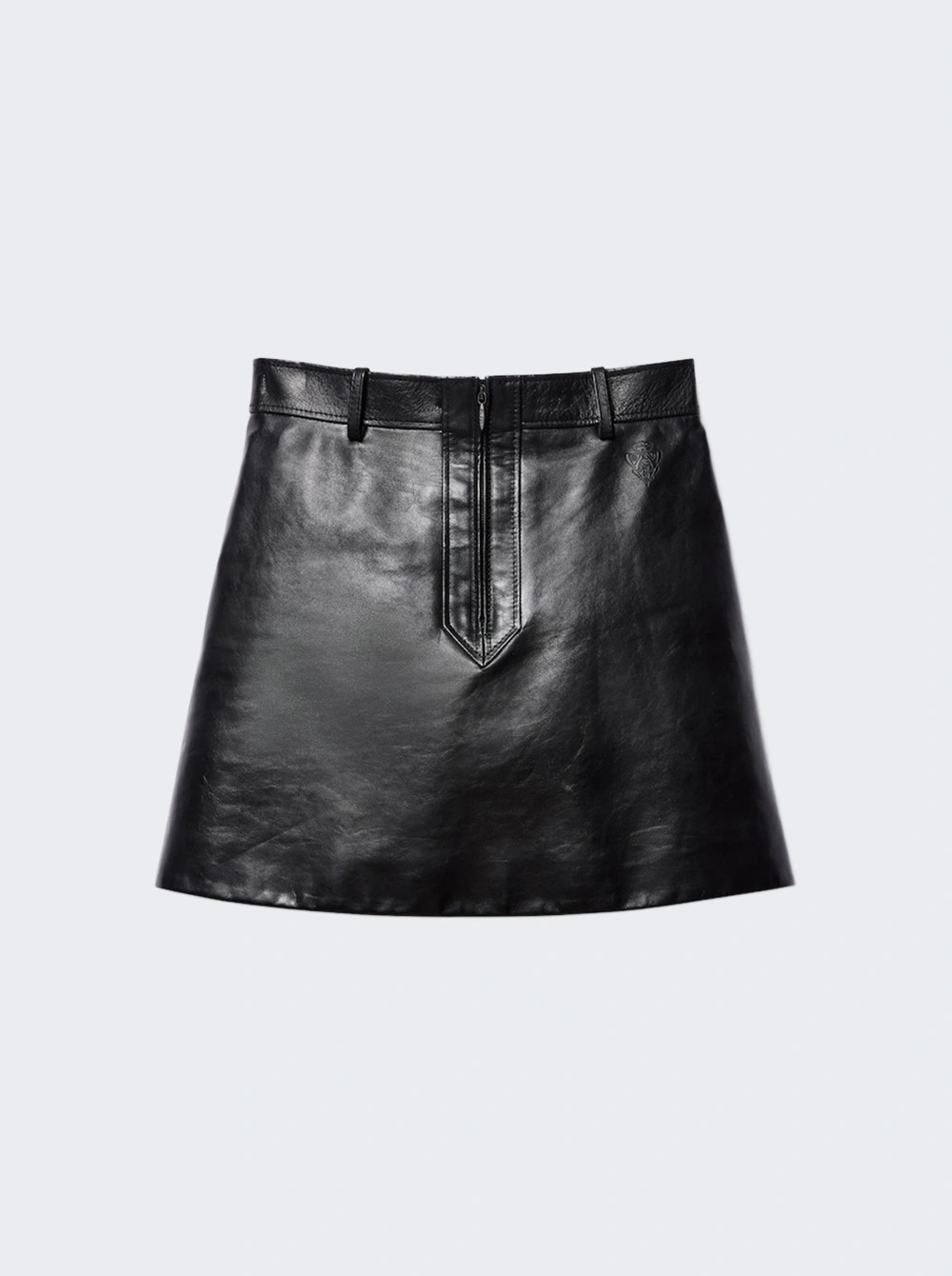 Leather Mini Skirt Black | The Webster