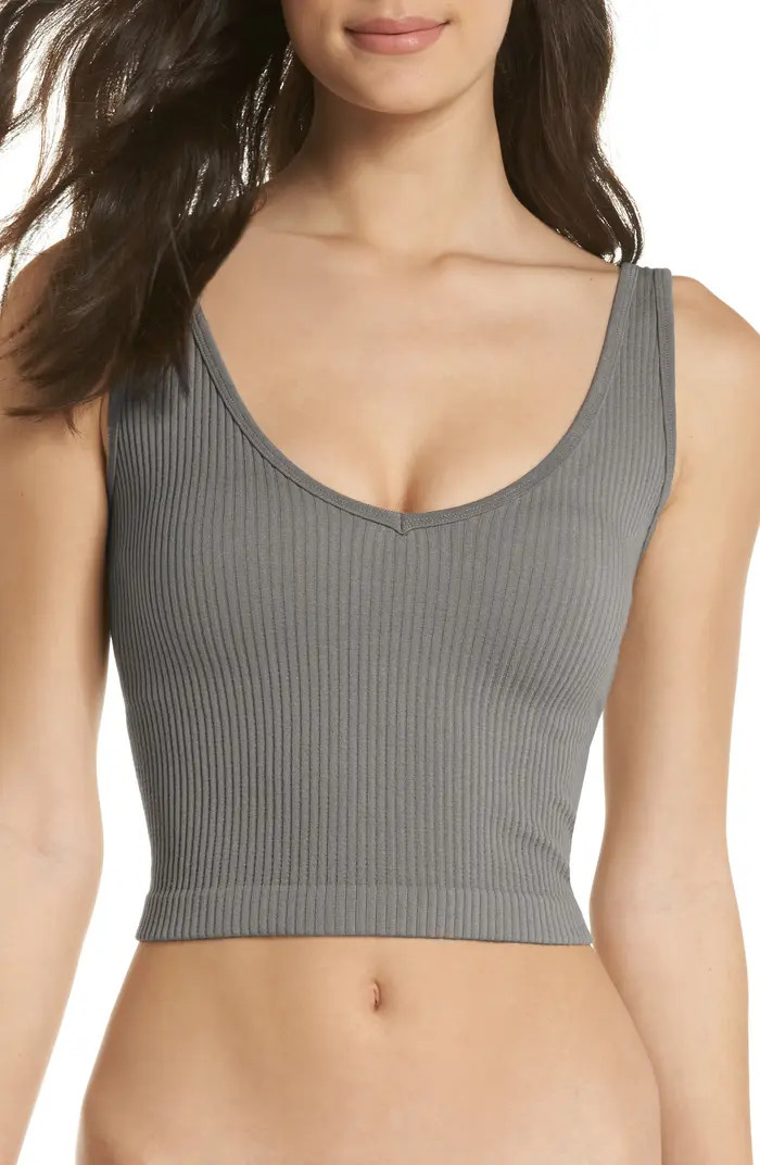 Intimately FP Solid Rib Brami Crop Top | Nordstrom