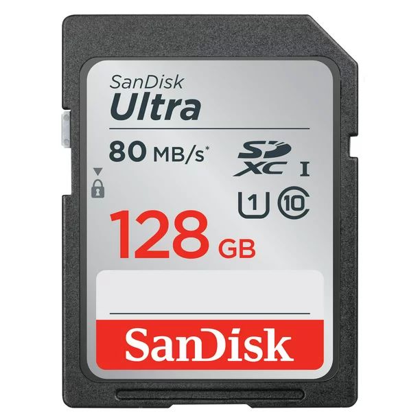 SanDisk 128GB Ultra SXHC UHS-I Memory Card - 80MB/s, C10, Full HD, SD Card - SDSDUNC-128G-GN6IN | Walmart (US)