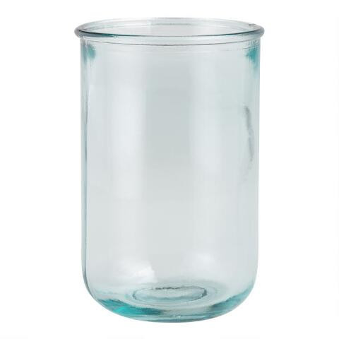 Aqua Recycled Glass Tumbler | World Market