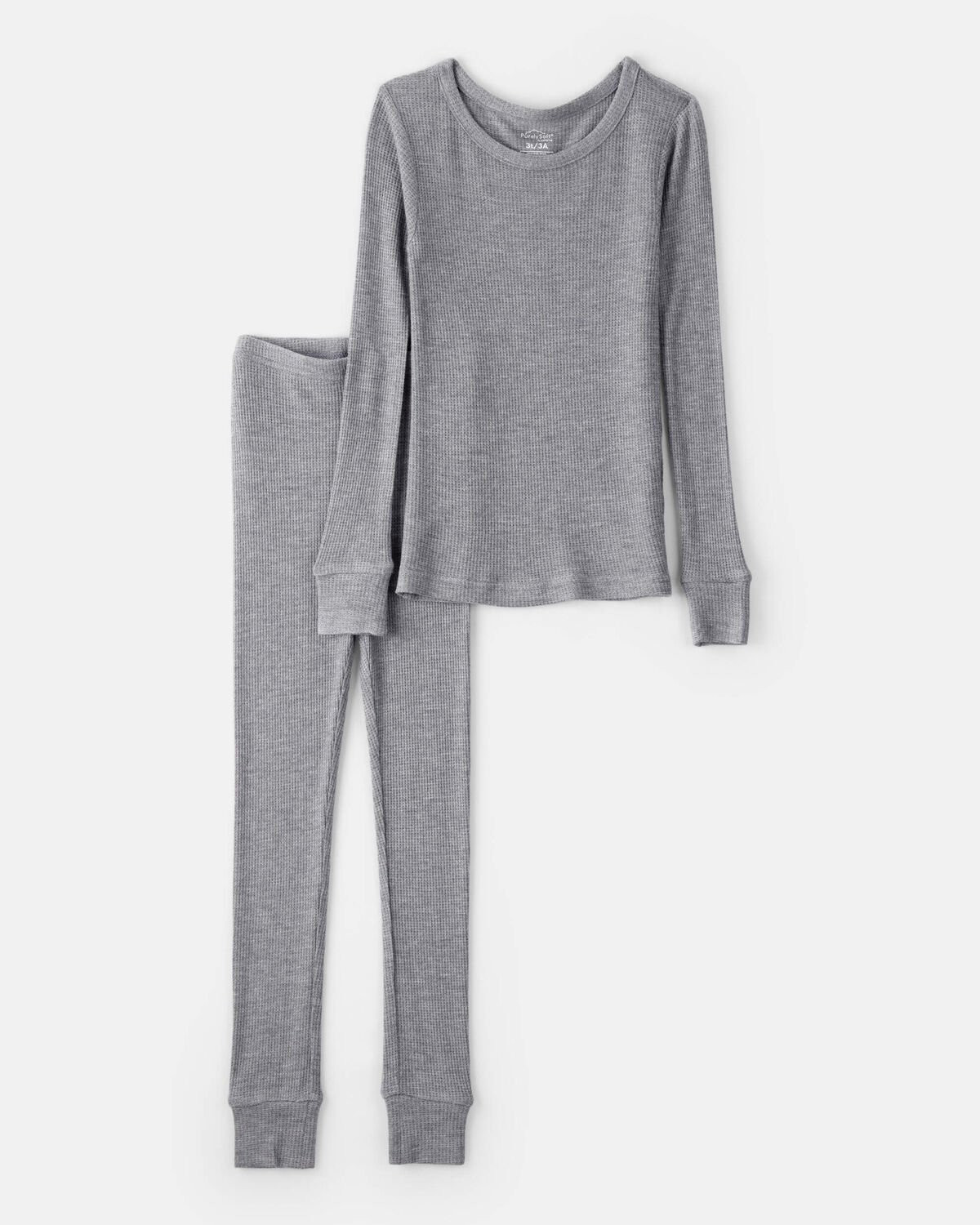 Boys PurelySoft Long-Sleeve 2-Piece Pajamas - Grey | Carter's Inc