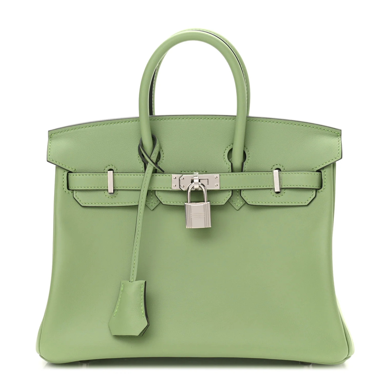 HERMES Swift Birkin 25 Vert Criquet | FASHIONPHILE | Fashionphile
