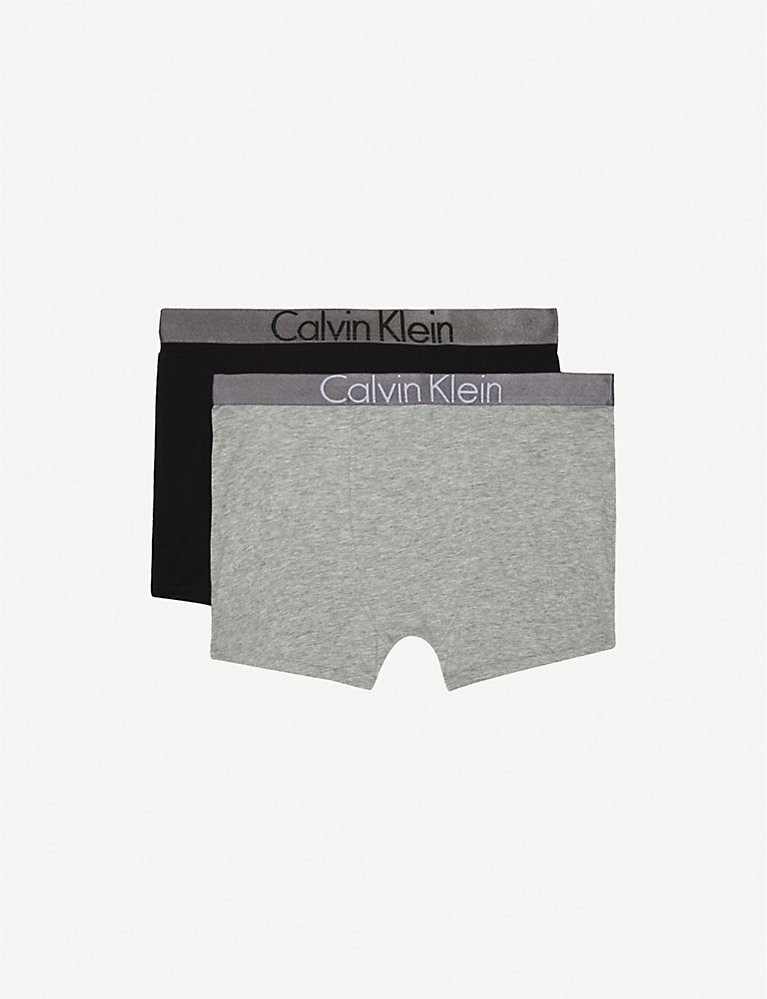 CALVIN KLEIN Cotton set of two boxers 8-16 years | Selfridges