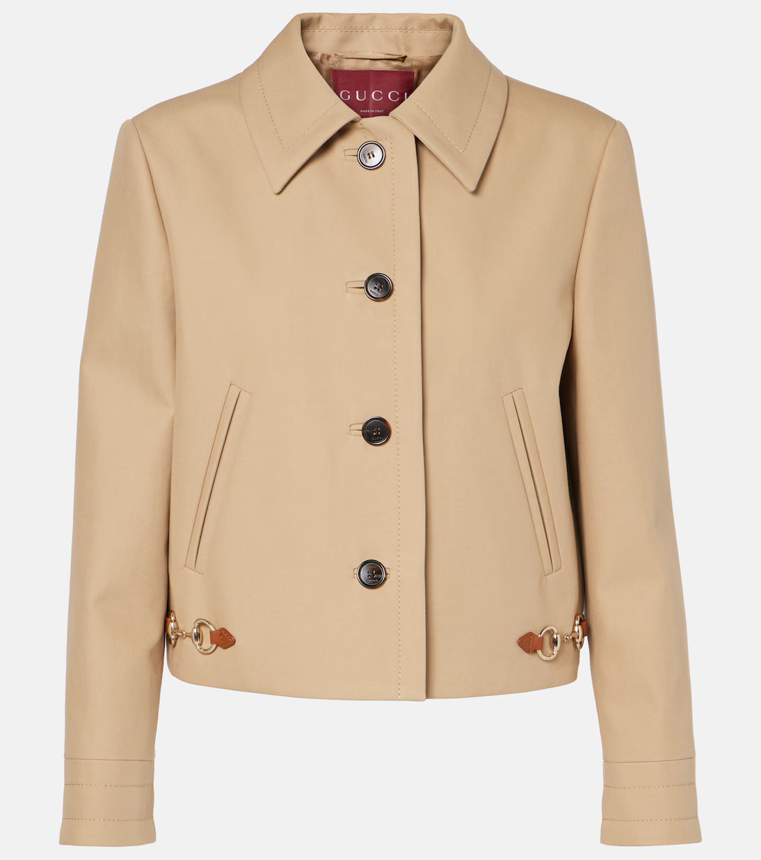 Horsebit cotton drill jacket | Mytheresa (US/CA)