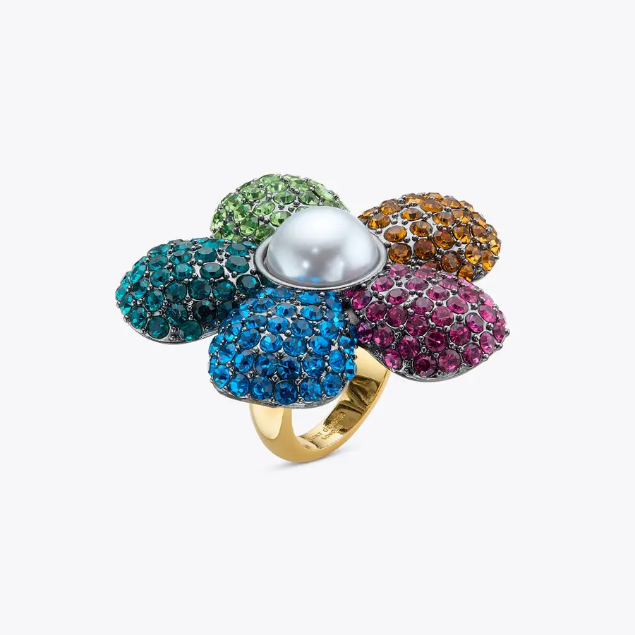 rainbow flower ring | Kurt Geiger US
