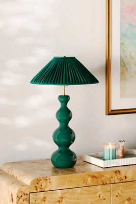 Pooky The Wobster Ceramic Ruched Shade Table Lamp | Anthropologie (US)