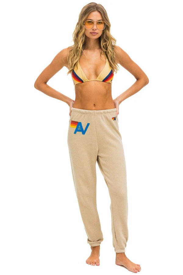 LOGO STITCH SWEATPANTS - SAND | Aviator Nation