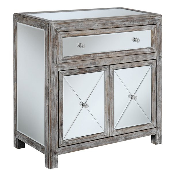 Convenience Concepts Gold Coast Vineyard Mirrored Cabinet - Walmart.com | Walmart (US)