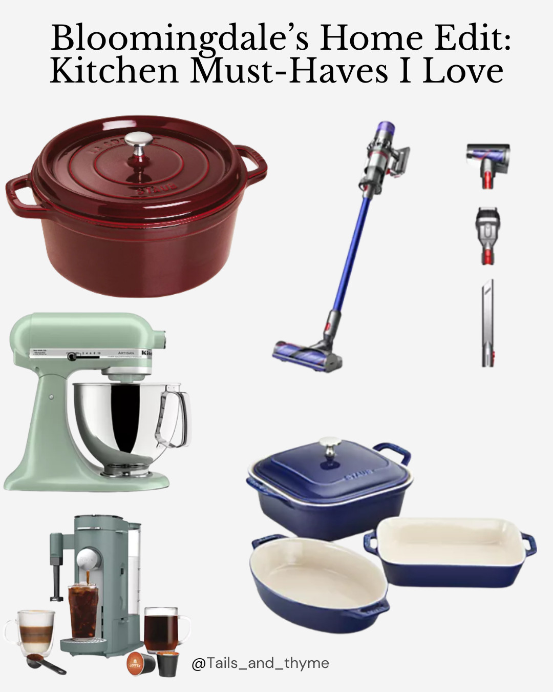 Leveling up your cozy home ✨ Rounded up my favorite Bloomingdale’s home finds — Staub cookware (the color is stunning), Dyson must-haves, and kitchen staples I use every day. These also make perfect gifts for home lovers, newlyweds, and anyone who loves a cozy kitchen. All linked so you can shop the look! 🏡🤍

⭐ #bloomingdales #ltkhome #homedecorfinds #kitchenfavorites #cozyhome #holidayhome #giftguide #giftideas #homeessentials #staub #dyson #ltkfinds #ltkdeals #ltkunder100 

 #LTKGiftGuide #LTKHoliday #LTKHome
