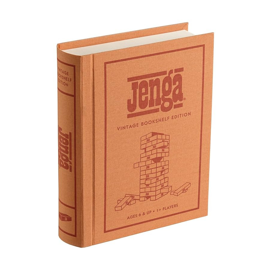 WS Game Company Jenga Vintage Bookshelf Edition | Amazon (US)