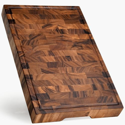 SHUMARU Tropical Walnut End-Grain Wood Cutting Board – 19X12X2" Butcher Block | Handmade in Bal... | Amazon (US)