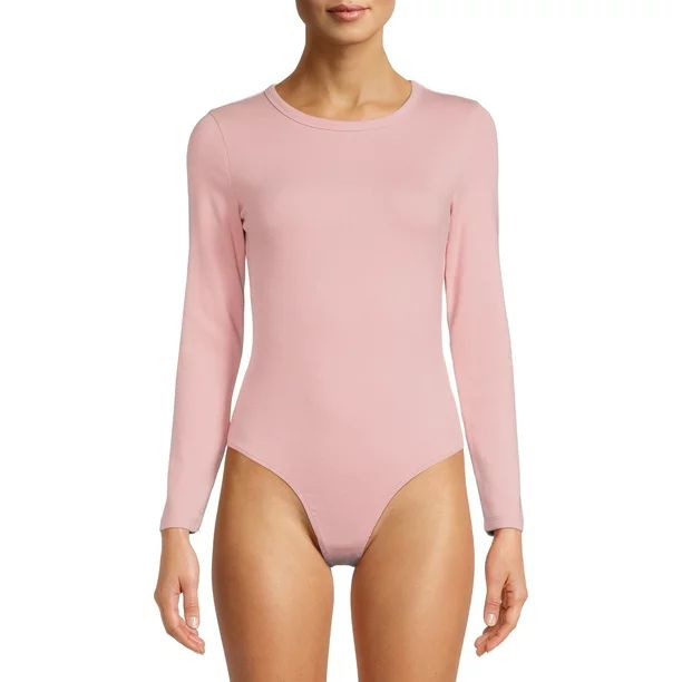 Time and Tru Women's Long Sleeve Bodysuit - Walmart.com | Walmart (US)