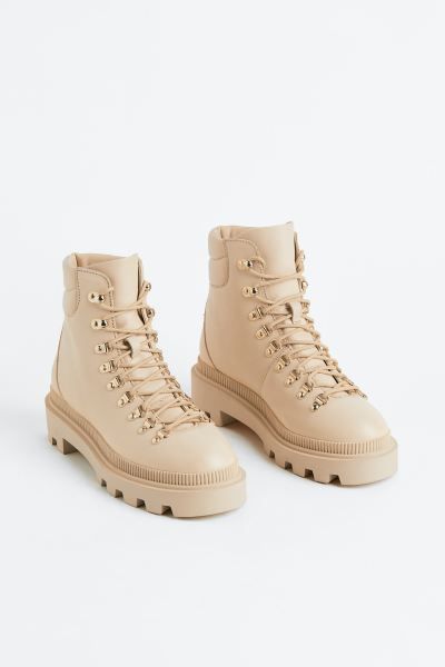 Ankle leather boots | H&M (UK, MY, IN, SG, PH, TW, HK)