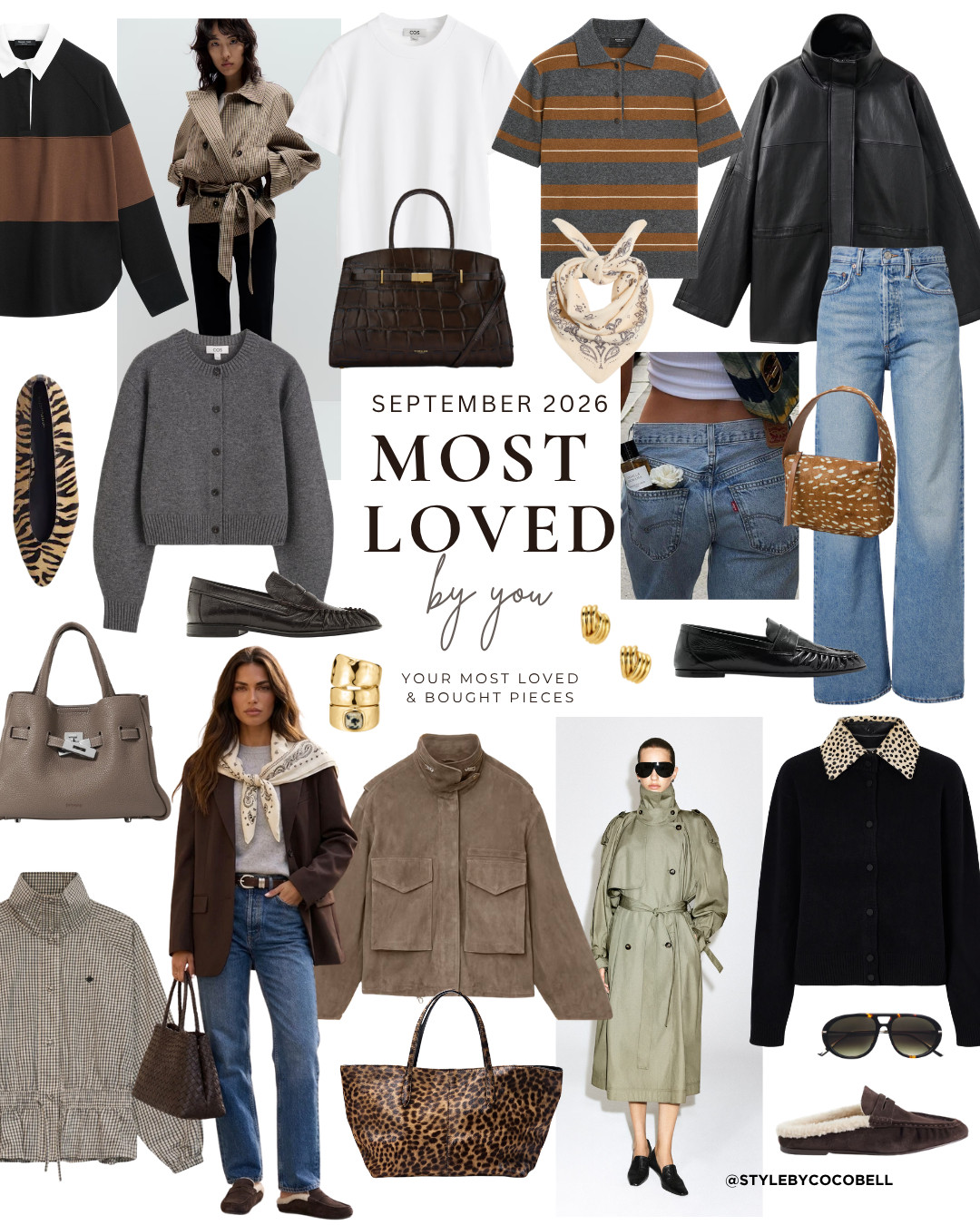 Your most loved pieces from September 🤎 All the fall finds you clicked, loved & shopped the most — everyday staples, jackets, denim, bags, shoes & more.
