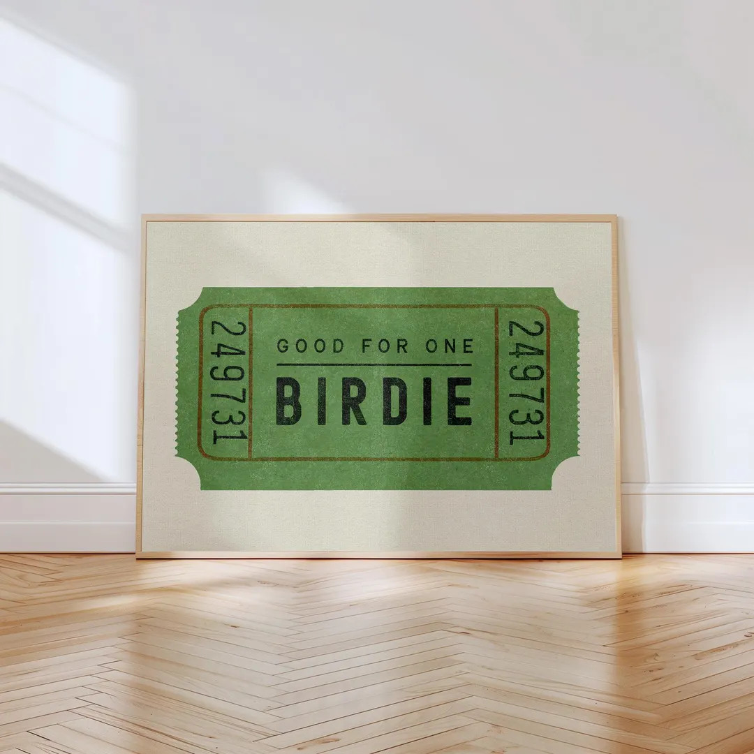 Vintage Golf Art, Father's Day Gift, Masculine Wall Art, Admit One Ticket, Digital Download Print... | Etsy (US)