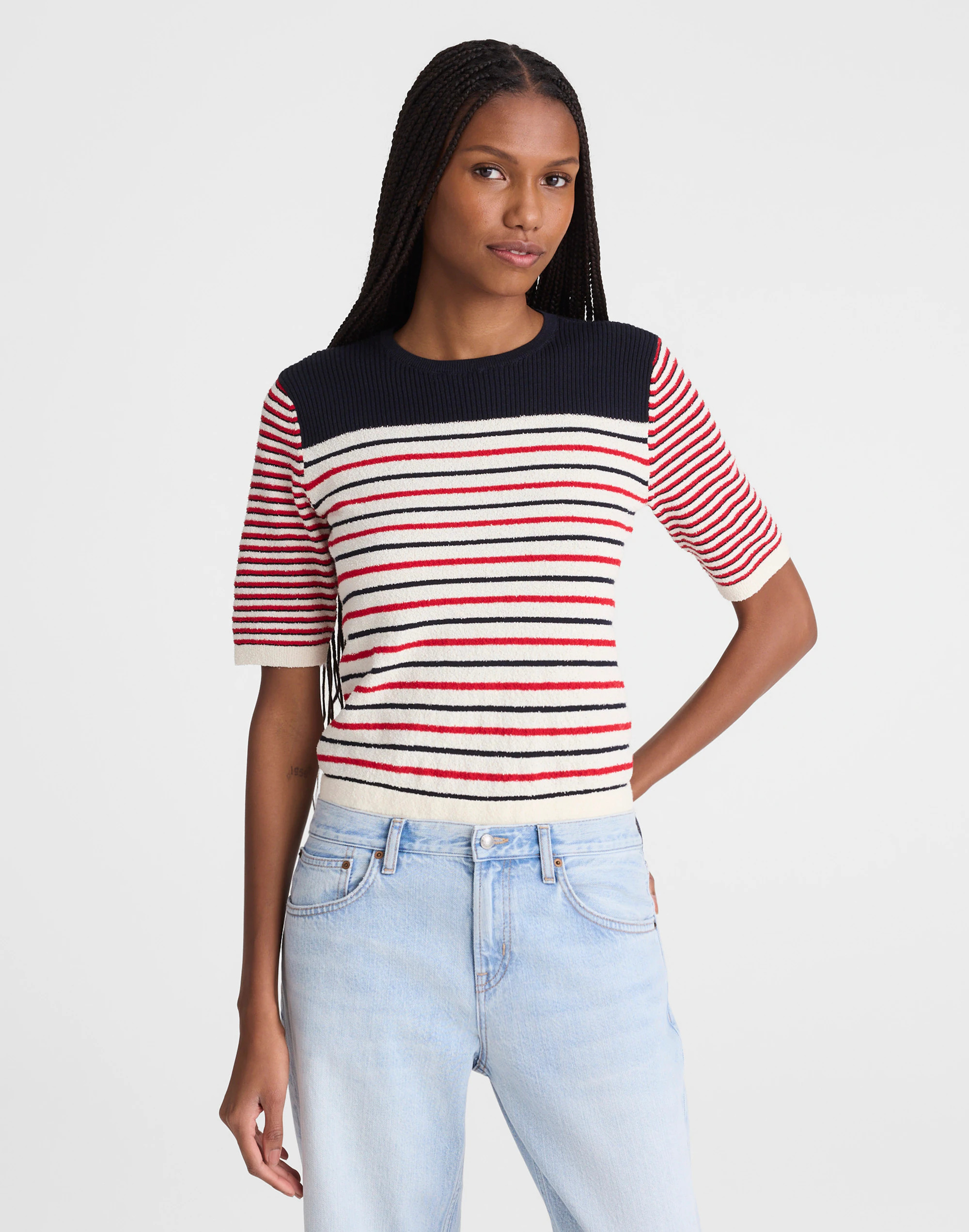 Boucl&eacute;-Knit Sweater Tee | Madewell