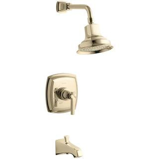 KOHLER Margaux Single-Handle 1-Spray 2.5 GPM Tub and Shower Faucet with Lever Handle in Vibrant F... | The Home Depot