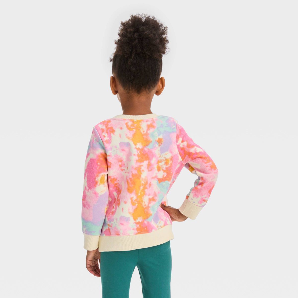 Toddler Girls' Tie-Dye Fleece Sweatshirt - Cat & Jack™ | Target